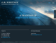 Tablet Screenshot of jhwhitney.com